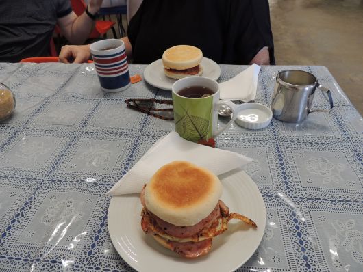 Egg Muffin and Tea